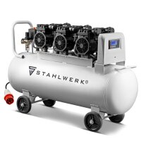 Compressore daria compressa STAHLWERK ST 1010 Pro - 10 bar, tre motori, potenza motore 5,67 CV