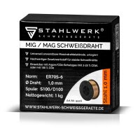 Filo per saldatura MIG MAG ER70S-6 SG3 &Oslash; 0,8 mm S100/D100 rotolo 1 kg