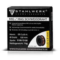 STAHLWERK MIG MAG Filo CuSi3 0,8 mm 1 kg