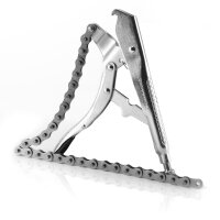 Pinza per catena STAHLWERK e pinza di montaggio con 450 mm di lunghezza della catena - Adatta per allentare filtri dellolio, pignoni e ruote dentate